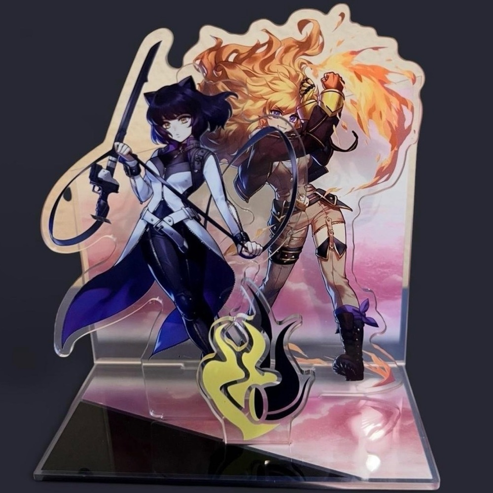 RWBY Bumbleby Blake And Yang Acrylic Stand Pre-Production Sample Proof